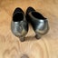 Django & Juliette Black Suede & Grey Patent Leather Heels Size 38 Carousel 2