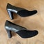 Django & Juliette Black Suede & Grey Patent Leather Heels Size 38 Carousel 4