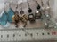 Long dangley earrings blue brown Golden or crystals Carousel 2