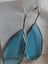 Long dangley earrings blue brown Golden or crystals Carousel 3