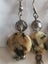 Long dangley earrings blue brown Golden or crystals Carousel 4