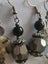 Long dangley earrings blue brown Golden or crystals Carousel 5