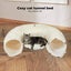 Pawz Cat Tunnel Soft Mat Foldable Funny Exercise Plush Kitten Play Tube Beige Carousel 2