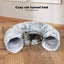 Pawz Cat Tunnel Soft Mat Foldable Funny Exercise Plush Kitten Play Tube Grey Carousel 2