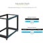 StarTech.com 4-Post 12U Mobile Open Frame Server Rack, 19" Network Rack with Cas Carousel 6