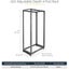 StarTech.com 4-Post 42U Mobile Open Frame Server Rack, 19" Network Rack with Cas Carousel 4