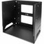 StarTech.com 2-Post 8U Open Frame Wall Mount Network Rack with Built-in Shelf an Carousel 1