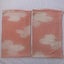 Vintage Japanese Silk Pink Cloud Old Kimono Panels X2 Fabric Pieces Carousel 14