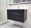Plywood Vanity with Natural Wood Veneer EVA900B Wall Hung, Black Color Carousel 5