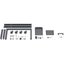 Heckler Design A/V Equipment Cart - 136.08 kg Capacity - 4 Casters - 101.60 mm C Carousel 4