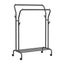 Double Clothes Hanging Rail Carousel 1