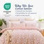 Dreamaker Cottage Flowers 100% Cotton Reversible Duvet Cover Set Pink KingSingle Carousel 4