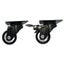 LDR 2' PP Rack Caster Wheels 2x With Brakes & 2x Without Brakes - Pack of 4 Whee Carousel 1