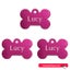 Pet Name Tag - "Lucy" - Large Pink Bone 3pk Carousel 1