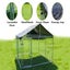 Large Dog Run Outdoor with Cover 3x3x1.8m Carousel 11