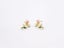 Elegant Gold-Plated Sparkling Pearl Earrings Carousel 1