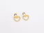 Sparkling Zirconia Gold-Plated Heart Earrings Carousel 2