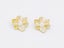 Elegant Gold-Plated Pearl-Inlaid Flower Earrings Carousel 1