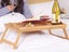 Bed Tray Table Foldable Wooden Breakfast Tea Coffee Table Laptop Desk Snack Tray Carousel 10