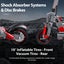 Promo! 45KM-980W- Off-Road-Removal Seat- Folding Electric-Scooter C1 Pro Carousel 7