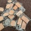 Wooden ID Tags Blank Square Wooden Key Chain for Laser Engraving 10 Pcs Carousel 4