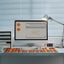 LOFREE Dual-Sided Desk Mat - Block Vintage Orange Carousel 3
