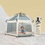 Baby Playpen Kids Tent Carrying Bag Portable Play Yard Toddlers (Beige) Carousel 9
