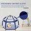 Baby Playpen Kids Tent Carrying Bag Portable Play Yard Toddlers (Blue) Carousel 6