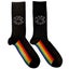 Pink Floyd Socks Spectrum Sole Band Logo Official Unisex Black (UK Size 7 - 11) Carousel 1