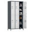 6-Door Storage Locker Combination Steel Cabinet Carousel 2