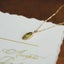 S925 Silver 14kt Gold-Plated Olive Zircon Pendant Necklace Carousel 2