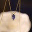 14kt Gold-Plated S925 Silver Tanzanite Purple Eye Pendant Necklace Carousel 2