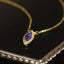 14kt Gold-Plated S925 Silver Tanzanite Purple Eye Pendant Necklace Carousel 3
