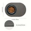 Solid Color Oval Mat for Pets - Absorbent & Non-Slip Carousel 6