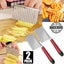 NEW new 2Pcs Crinkle Wave Cutter Vegetable Chopper Potato *Clearance* Carousel 3