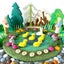 Tara Treasures Duck Pond with 6 Ducks Play Mat Playscape Carousel 6