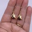 18K Gold Tulip Drop Leverback Earrings (Bronze) Carousel 3