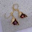 18K Gold Tulip Drop Leverback Earrings (Bronze) Carousel 4