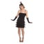 Flapper Dress 1920s Black Fringed Carousel 1