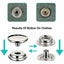 120x Marine Boat Canvas Stainless Steel Snap Fastener Press Stud Cap Button Kit Carousel 4
