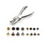 360 x Metal Snap Fasteners Kit Press Studs Buttons Tool For Sewing Craft Leather Carousel 8