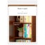 Compact Bamboo 5-Tier Storage Cabinet with Clear Acrylic Doors Carousel 3