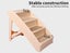 Pawz Pet Ramp Indoor Dog Steps Stair Portable Foldable Ladder For Bed Sofa Brown Carousel 5
