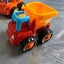 Huile Dump Truck, Concrete Truck, Excavator, Tracktor with 4 vehicle set Carousel 3