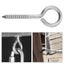 10 Pack Stainless Steel Eye Shape Screws Metal Hook Wood Terminal Eyelet5270 Carousel 3