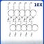 10Pack Picture Rail Hook Wall Hanging Kit Wire Hanger Picture Hanging Hook 150cm Carousel 1