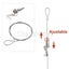 10Pack Picture Rail Hook Wall Hanging Kit Wire Hanger Picture Hanging Hook 150cm Carousel 4