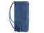 PU Leather Wallet Case Cover for OPPO Reno12 5G with Wrist Strap Blue Carousel 4