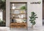 5 Tier Bookshelf Bookcase Vertical Display Shelves Storage Cabinet with 2 Doors Carousel 1