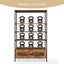 5 Tier Bookshelf Bookcase Vertical Display Shelves Storage Cabinet with 2 Doors Carousel 9